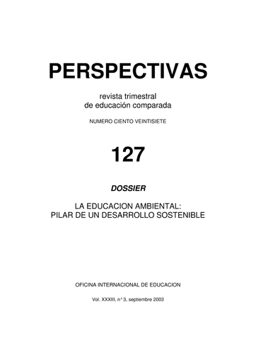 La Educación ambiental: pilar de un desarrollo sostenible